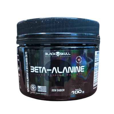 Beta-Alanine Sem Sabor, 100G - Black Skull