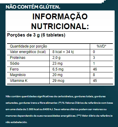 Spirulina Orgânica, 200 comprimidos, Puravida