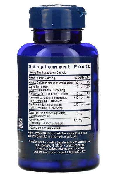 Only Trace Minerals, Oligoelementos, 90 Cápsulas Life Extension