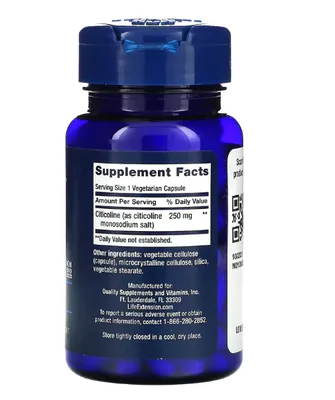 Citicoline CDP-Colina, 250mg, 60 Cápsulas, Life Extension