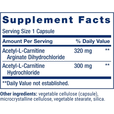 Acetyl-L-Carnitine Arginate, 90 Cápsulas, Life Extension