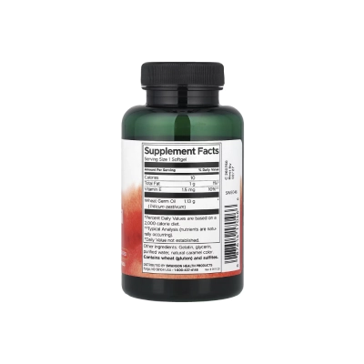 Wheat Germ Oil, 1130mg, 60 Cápsulas, Swanson