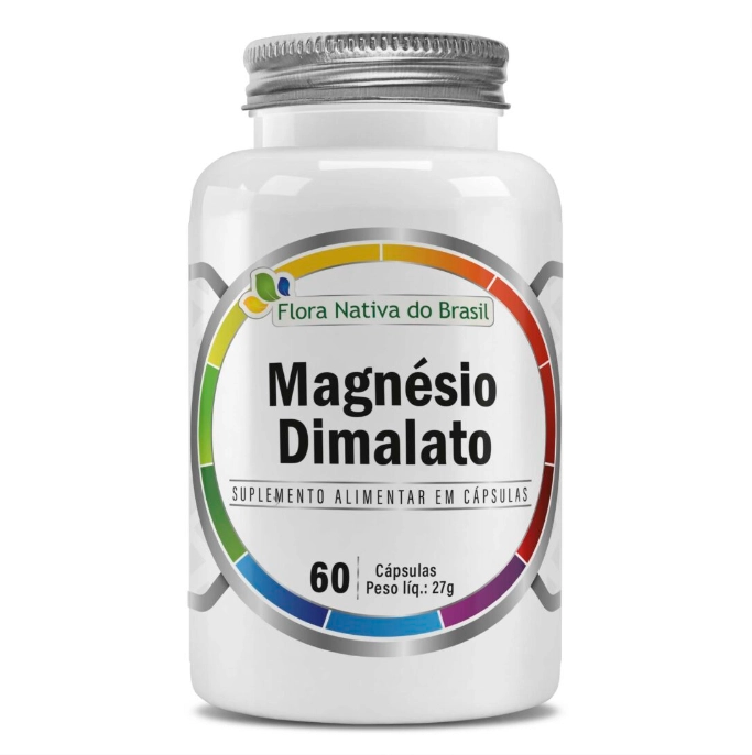 Magnésio Dimalato, 500mg, 60 Cápsulas, Flora Nativa