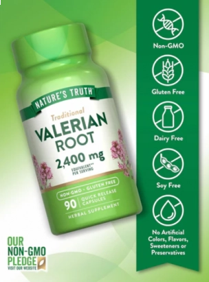 Valerian Root 2400mg, 90 Capsulas, Nature's Truth