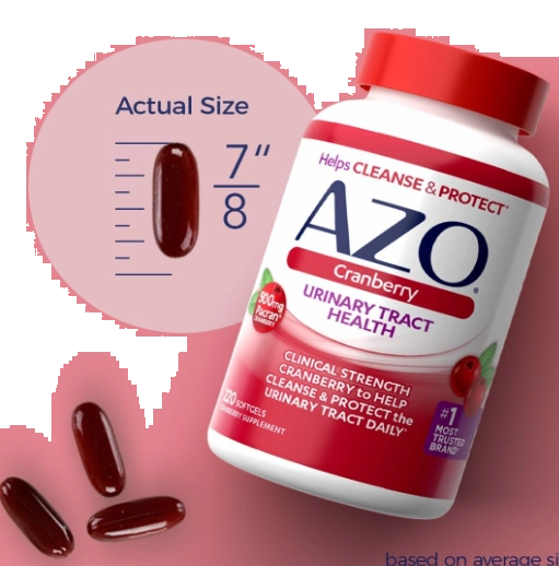 AZO Cranberry, Saúde do Trato Urinário, 100 Cápsulas, Helps Cleanse & Protect