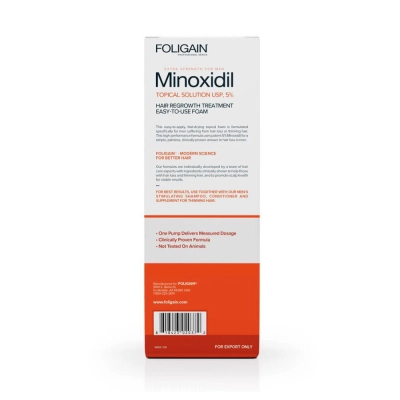 Minoxidil 5% Espuma Capilar, 60ml, Foligain