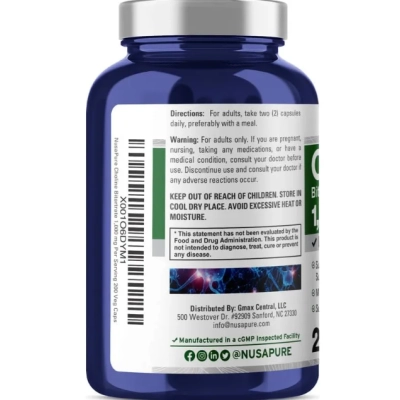 Choline Bitartrate 1000mg, Colina, 200 Cápsulas, NusaPure 