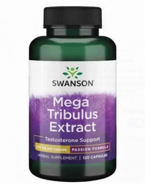 Extrato de Mega Tribulus, 250mg, 120 cápsulas, Swanson