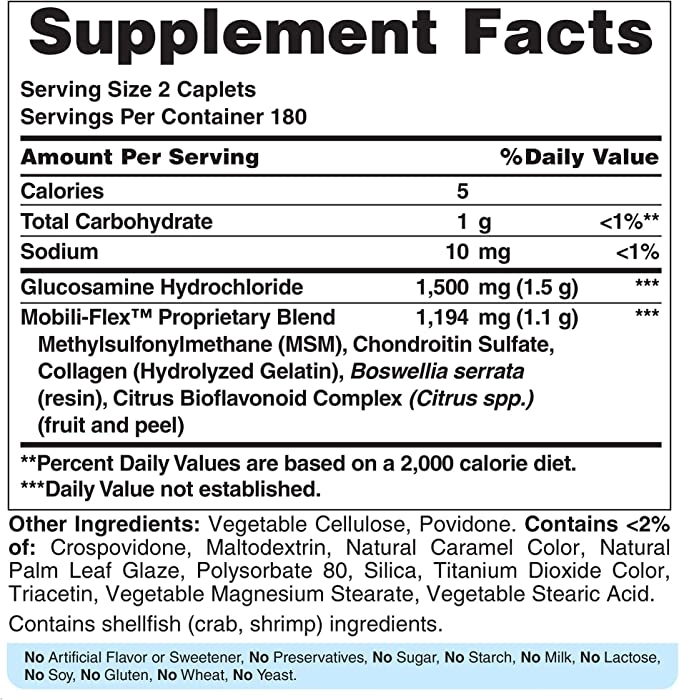 Glucosamina Condroitina e Msm, 360 Cápsulas