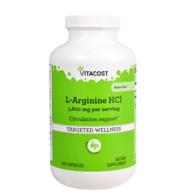 L-Arginina HCl 1800mg, 300 Cápsulas, Vitacost