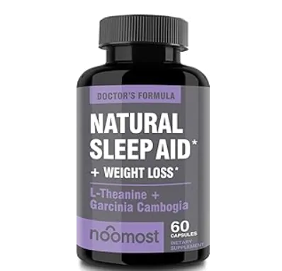 Natural Sleep Aid, Auxiliar de Sono Totalmente Natural, Com Magnésio, L-teanina e Garcínia, 60 Capsulas, Doctor Formula