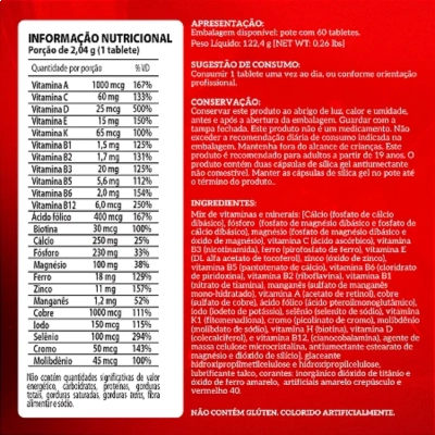 Vitapure Super com 24 Minerais,  60 tabletes, Integralmedica