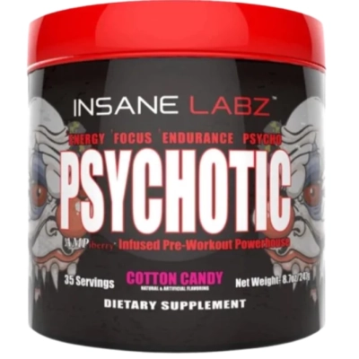 Pre Treino Psychotic Red, Sabores, Insane Labz