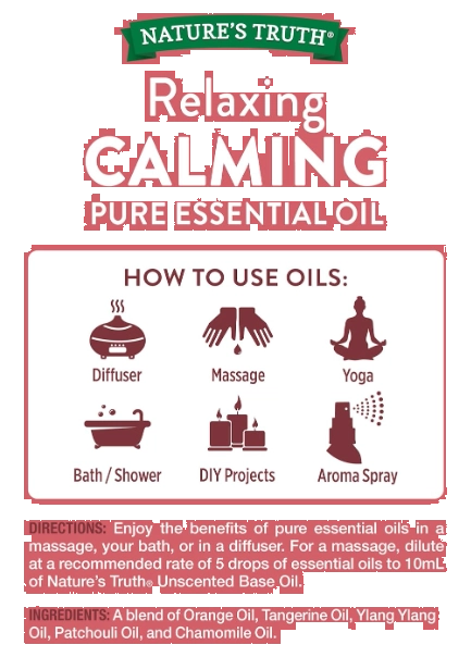 Óleo Essencial Relaxing Calming, Aromatherapy, 15ml, Nature's Truth