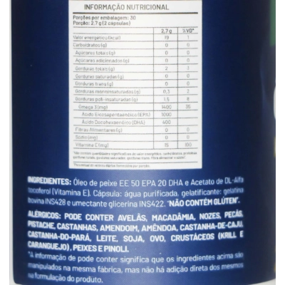Ômega 3 Ultra EPA 1000mg DHA 400mg, 60 Cápsulas, Lauton Nutrition