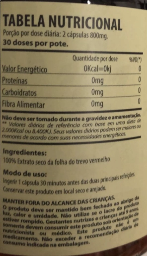Trevo Vermelho, 60 Cápsulas, Folhas e Raízes
