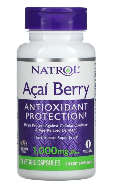 Açaí Berry, 1000mg, 75 Cápsulas, Natrol