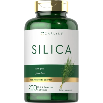 Silica, 500mg, 200 Cápsulas, Carlyle