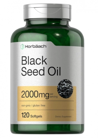 Black Seed Oil,  Cominho preto, 2000mg, Horbaach