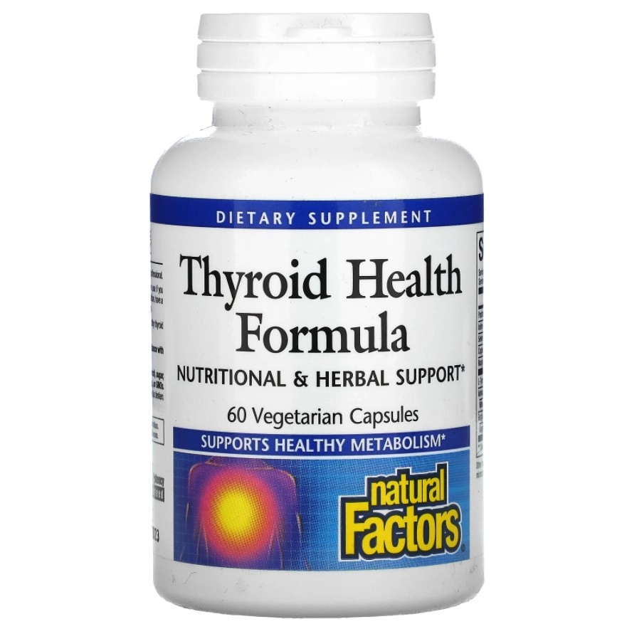 Fórmula para a Saúde da Tireoide (Thyroid), 60 Cápsulas, Natural Factors