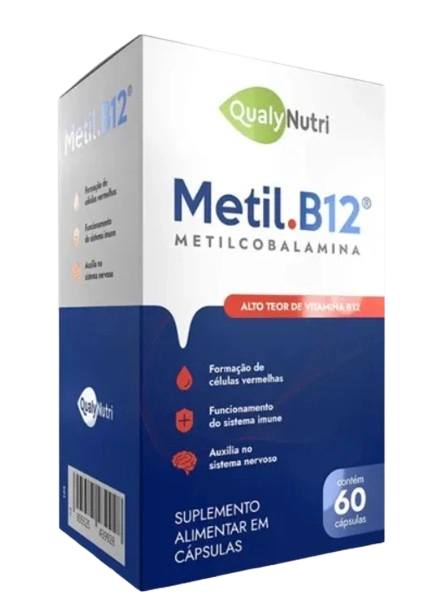 Metil B-12 600mg, 60 Cápsulas, Qualynutri