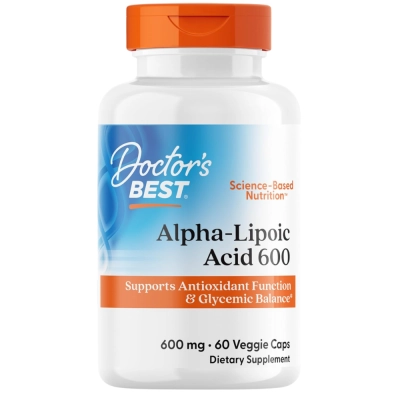 Ácido Alfa-Lipóico 600 mg, 60 Cápsulas, Doctor´s Best