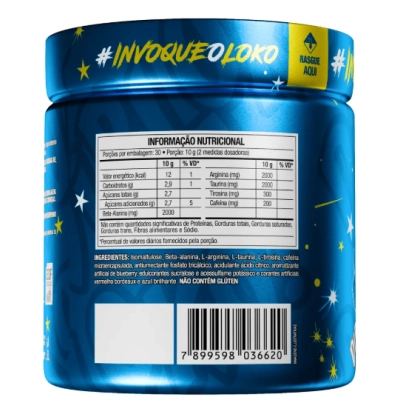 Pré Treino Diabo Verde, Pre-Workout Dip Loko, Sabores 300g, FTW