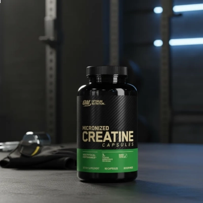 Creatina Micronizada, Força e Recuperação, 90 Cápsulas de 3g, Optimum Nutrition
