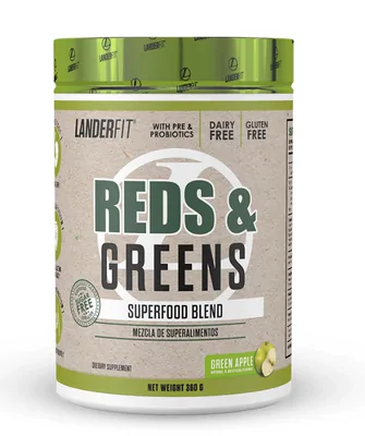 Reds & Greens, Superfood, Sabor Maçã Verde, 360g LanderFit