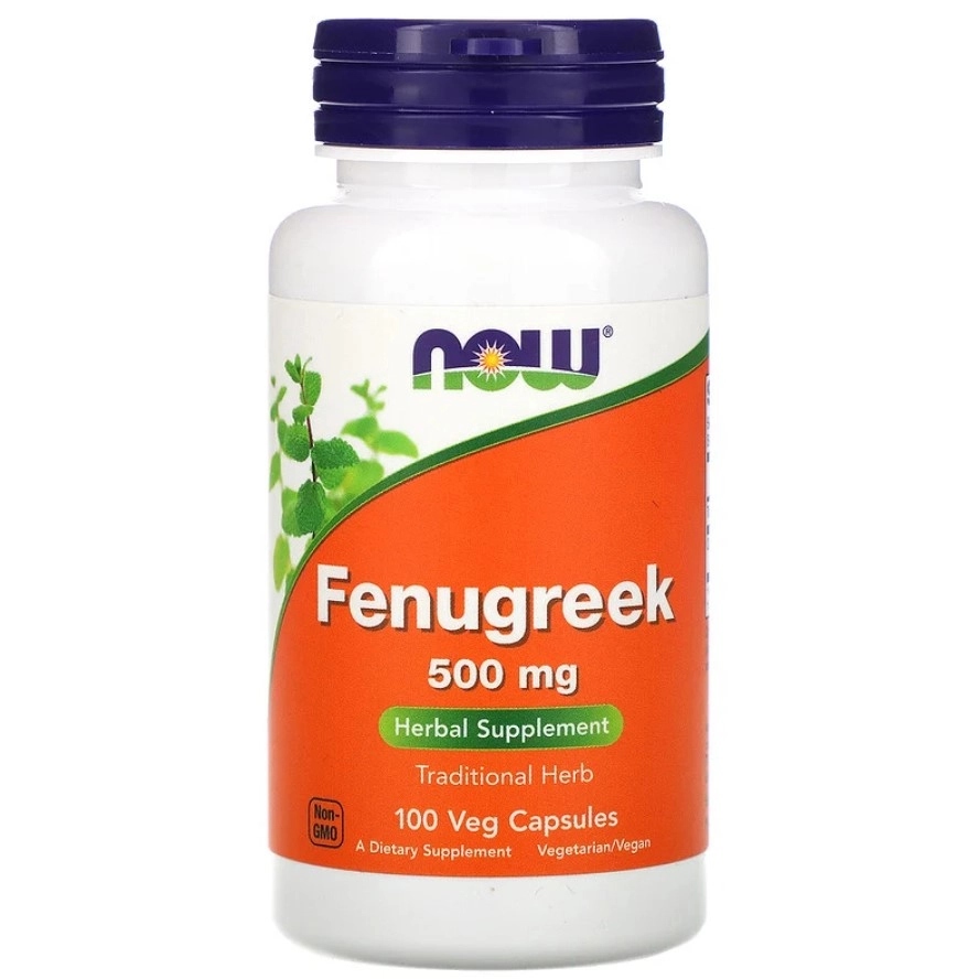 Fenugreek (Feno-grego), 500 mg, 100 cápsulas, Now