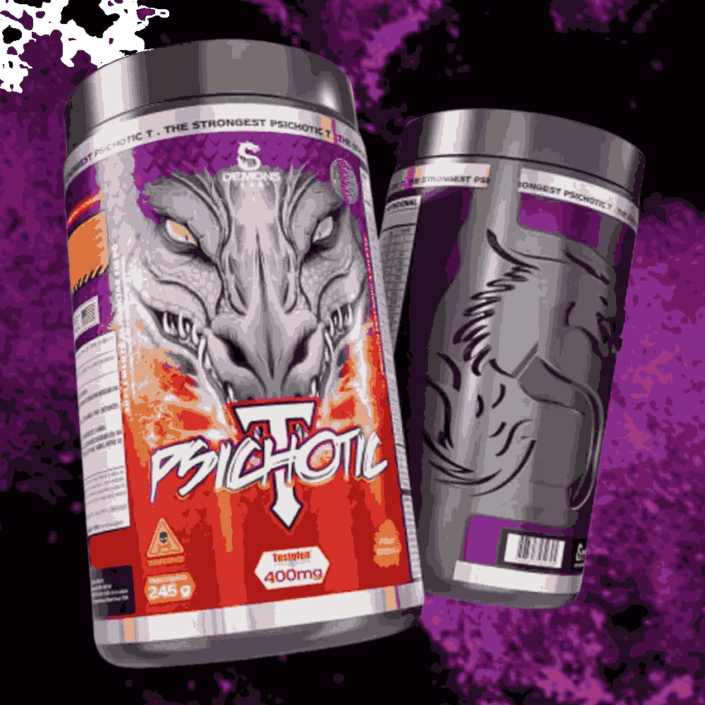Pré Treino T Psichotic 245g, Sabor Fruit Energy - Demons Lab