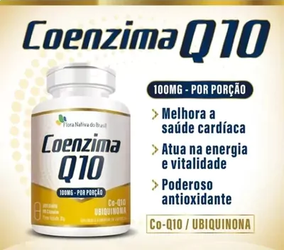 Coenzima Q10, 100mg, 60 Cápsulas