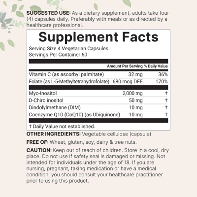 Mio-Inositol e D-Quiro-Inositol, 2050 mg, 240 Cápsulas, Micro Ingredients