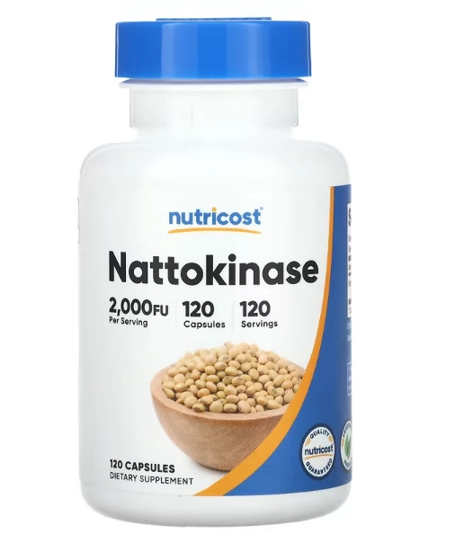 Nattokinase 2000FU, 120 Cápsulas, Nutricost