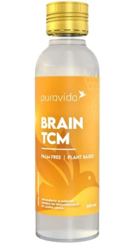 Brain TCM, óleo de coco, 300ml, Puravida
