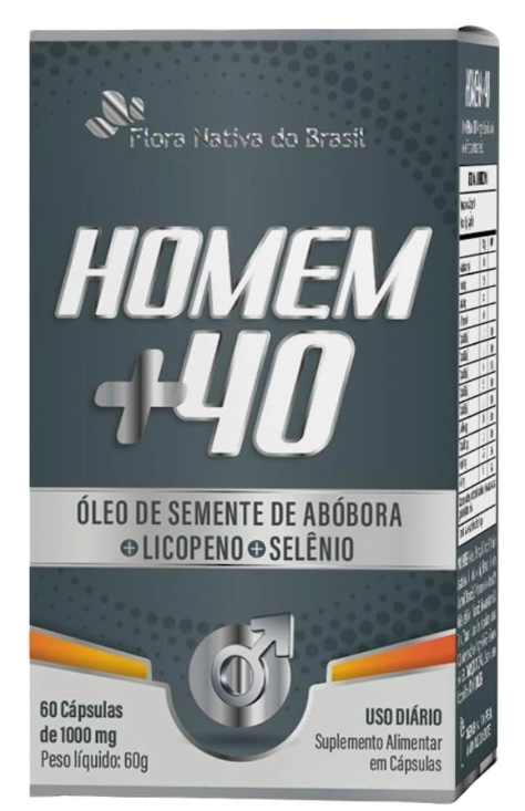 Suplemento Homem 40+, 60 Cápsulas, Flora nativa