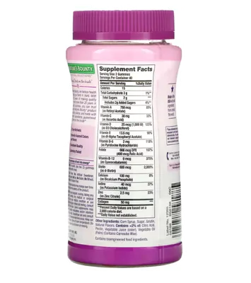 Multivitamínico Para Mulheres 50mg, 80 gomas, Nature´S Bounty