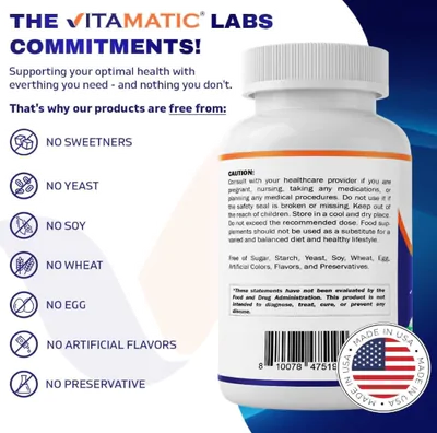 Berberina com Canela do Ceilão, 1500mg, 240 Cápsulas, Vitamatic