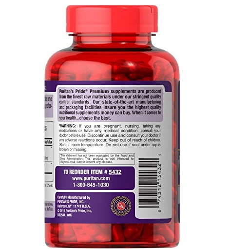 Grape Seed Extract, Semente de Uva 100mg, 200 Cápsulas, Puritan's Pride