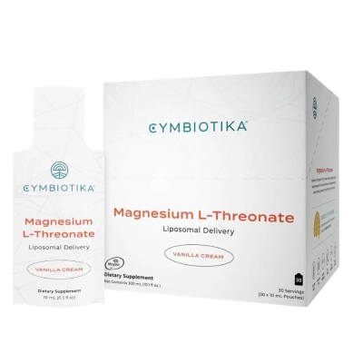 Magnésio L-Threonate, 30 Saches Sabor Creme de Baunilha, Cymbiotika 