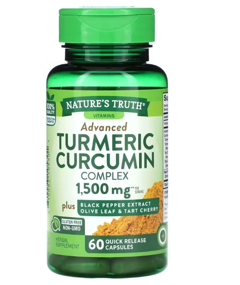 Turmeric, Complexo Cúrcuma 1500mg, 60 Cápsulas, Nature's Truth