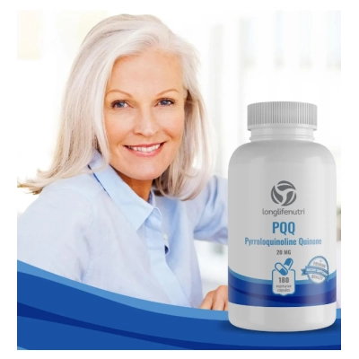 PQQ 20mg, 180 Cápsulas, LongLifeNutri