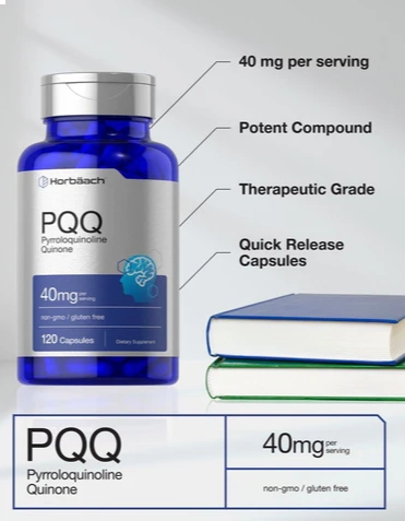 PQQ 40mg, 120 Cápsulas, Horbaach