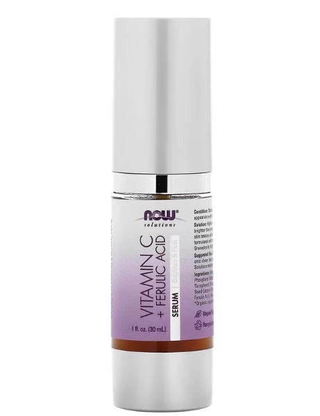 Sérum de Ácido Ferúlico com Vitamina C, 30ml, Now