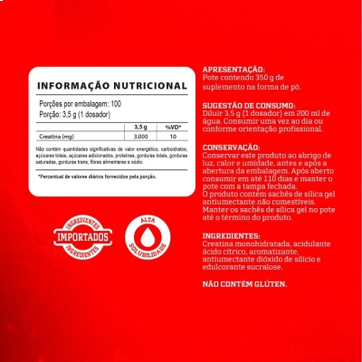 Creatina Hardcore, Sabores, 300gr, Integralmedica