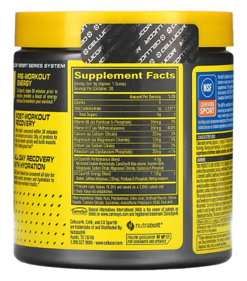 C4 Sport, Pré-treino, Sabor melancia, 270g, Cellucor