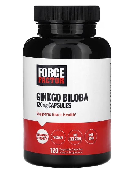 Ginkgo Biloba 120mg, 120 Cápsulas, Force Factor