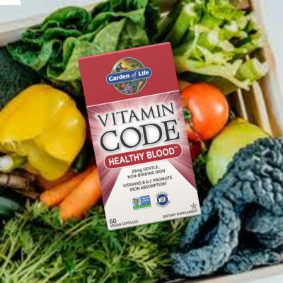Vitamin Code , Healthy Blood, 28Mg, 60 Cápsulas, Garden of Life 
