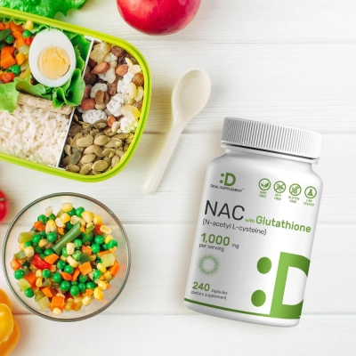 NAC 1000mg, Saúde Respiratória e Ação Antioxidante, 240 Cápsulas, Deal Supplement