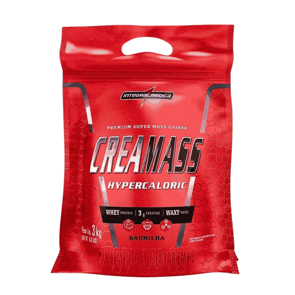 Hipercalórico Creamass, Para Ganho de Massa, 3kg Sabores, Integral Médica